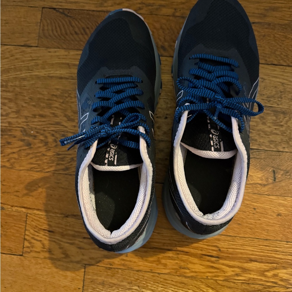 ASICS Women’s Black and Blue Athletic Shoes